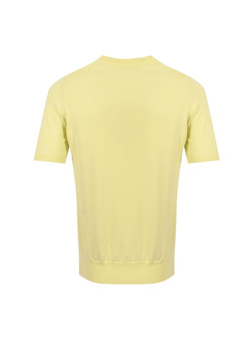 Maglia girocollo in filato di cotone Lime Alpha studio | AU-5002C1012